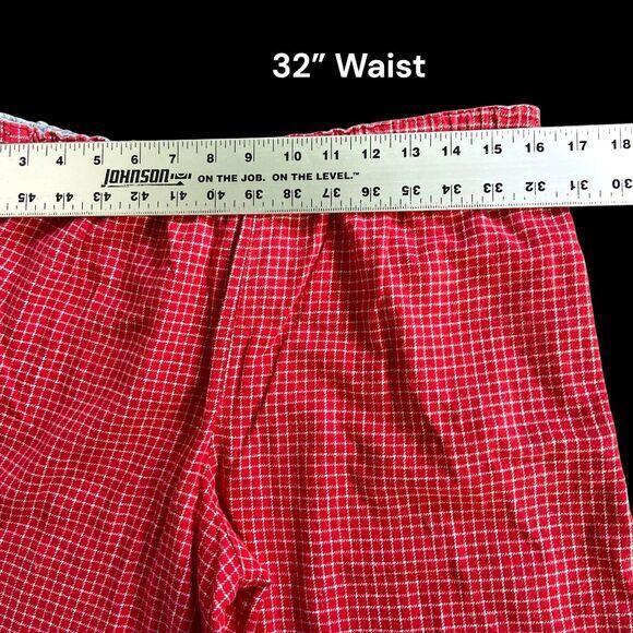 Planet Sleep Pajamas Boys Size Medium‎ White And Red Checkers Drawstring Comfort - Picture 6 of 9